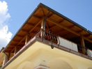 veranda in legno lamellare - struttura in ambiente domestico